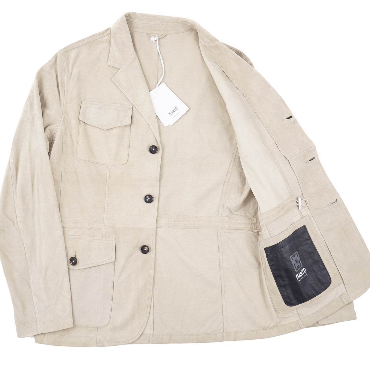 Manto Lightweight Nappa Suede Field Blazer - Top Shelf Apparel