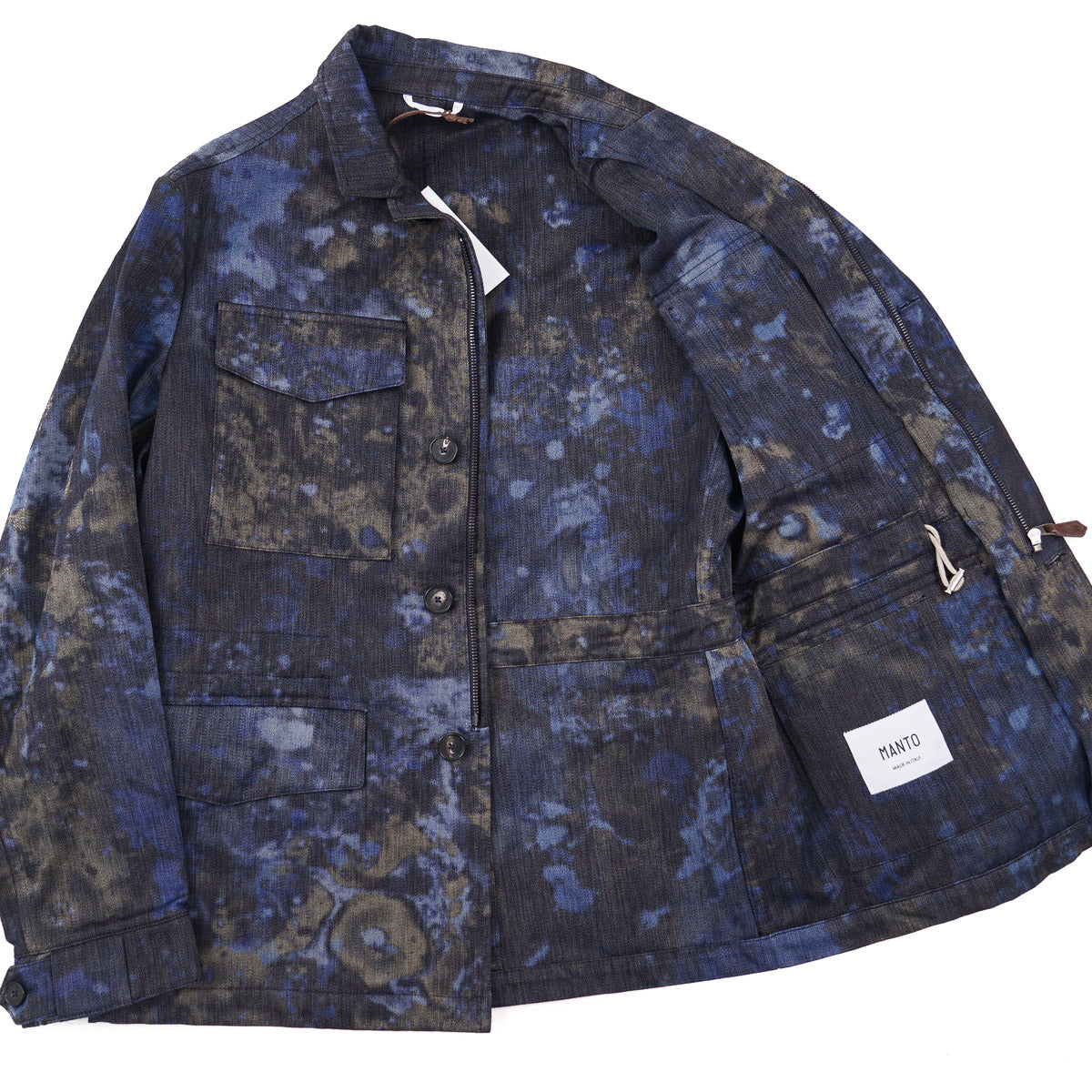 Manto Dip-Dyed Denim Field Jacket - Top Shelf Apparel