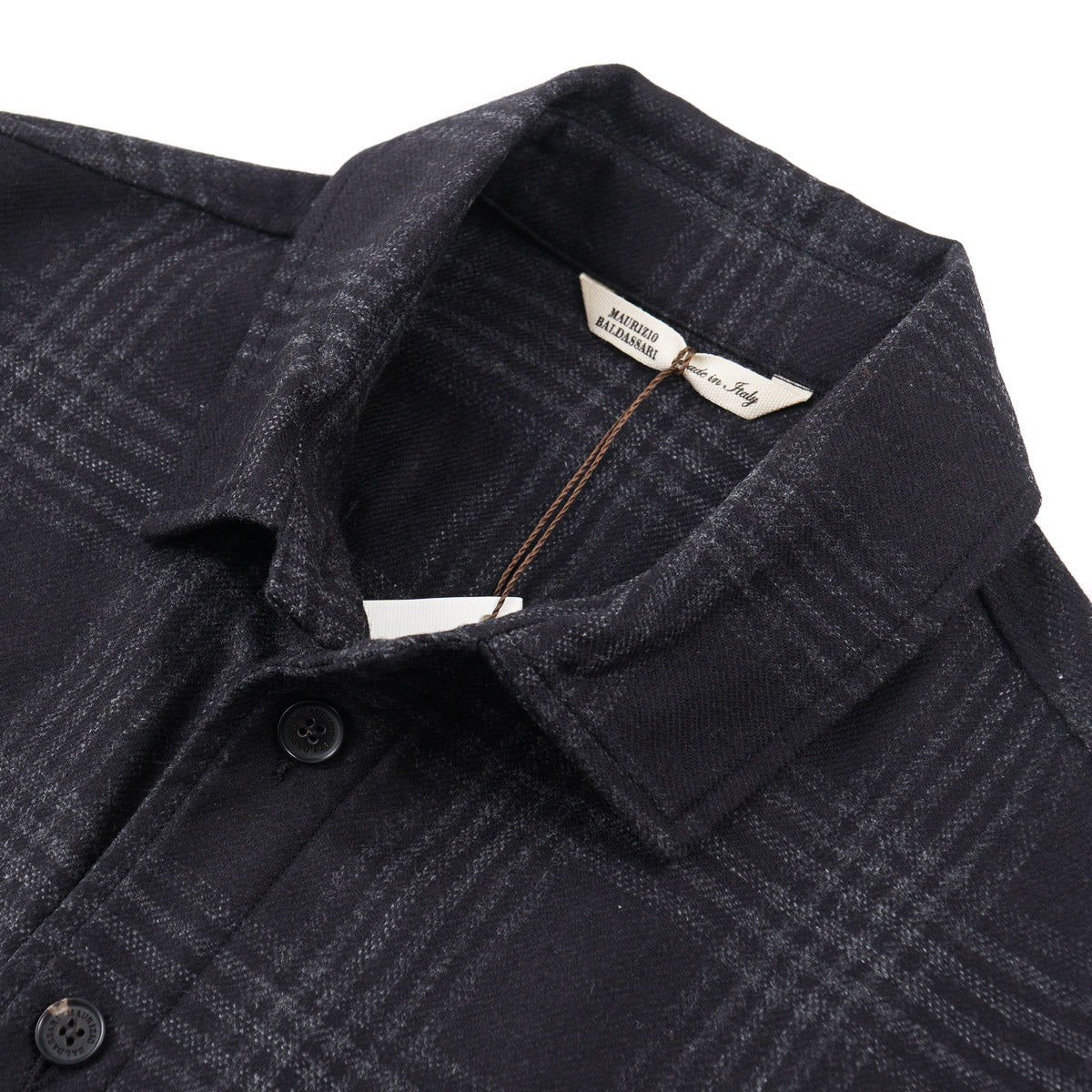 Maurizio Baldassari Wool-Cashmere Overshirt - Top Shelf Apparel