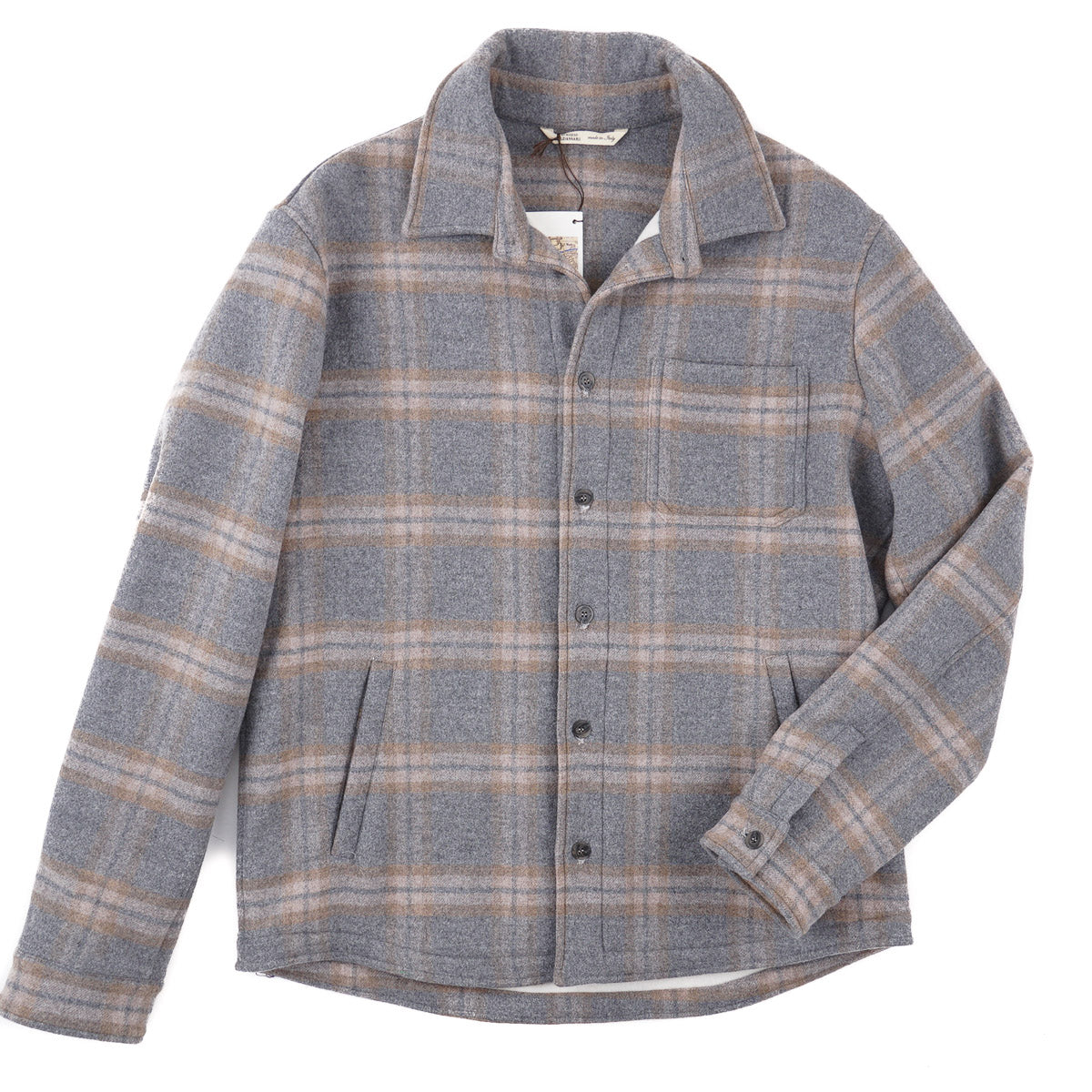 Maurizio Baldassari Wool-Cashmere Overshirt - Top Shelf Apparel