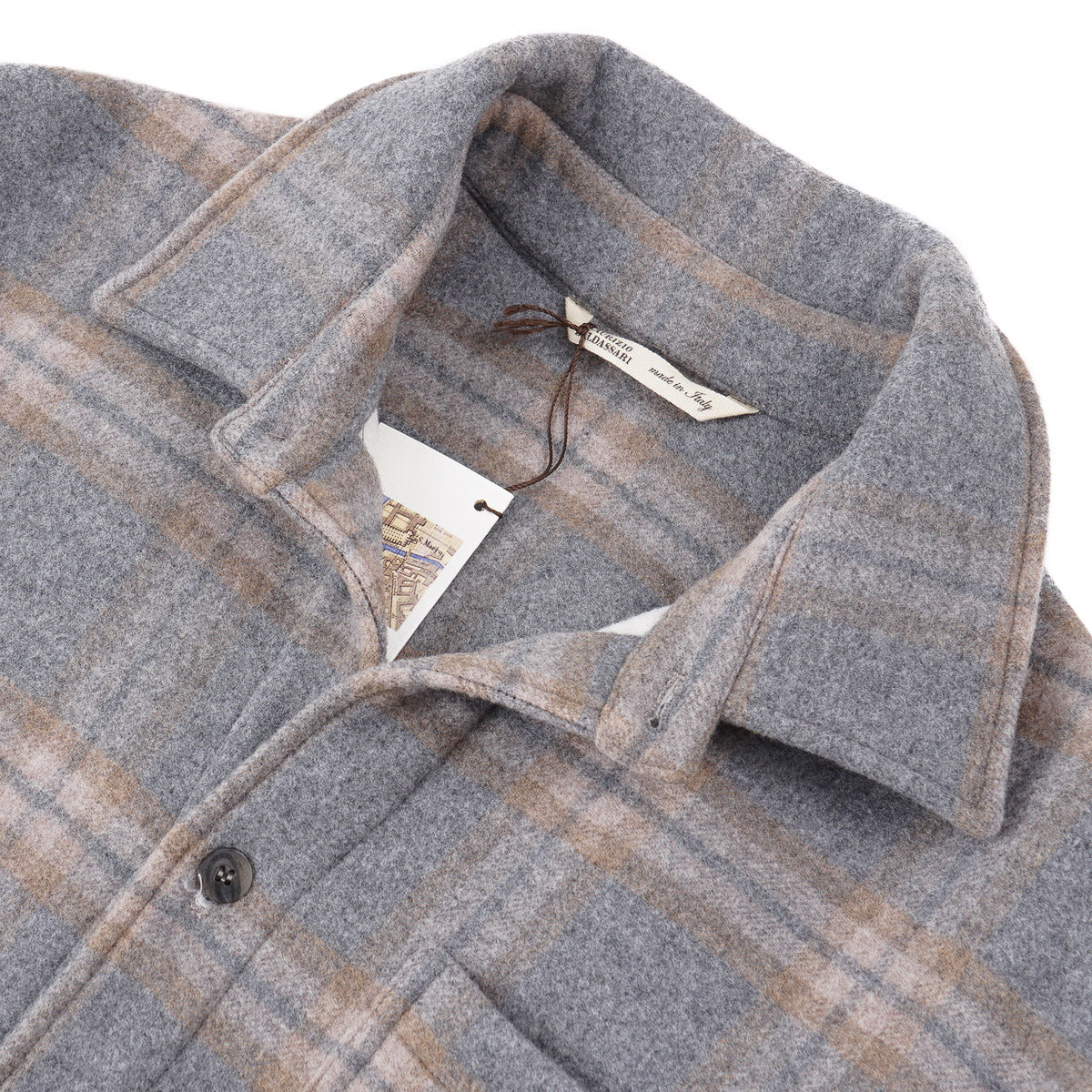 Maurizio Baldassari Wool-Cashmere Overshirt - Top Shelf Apparel