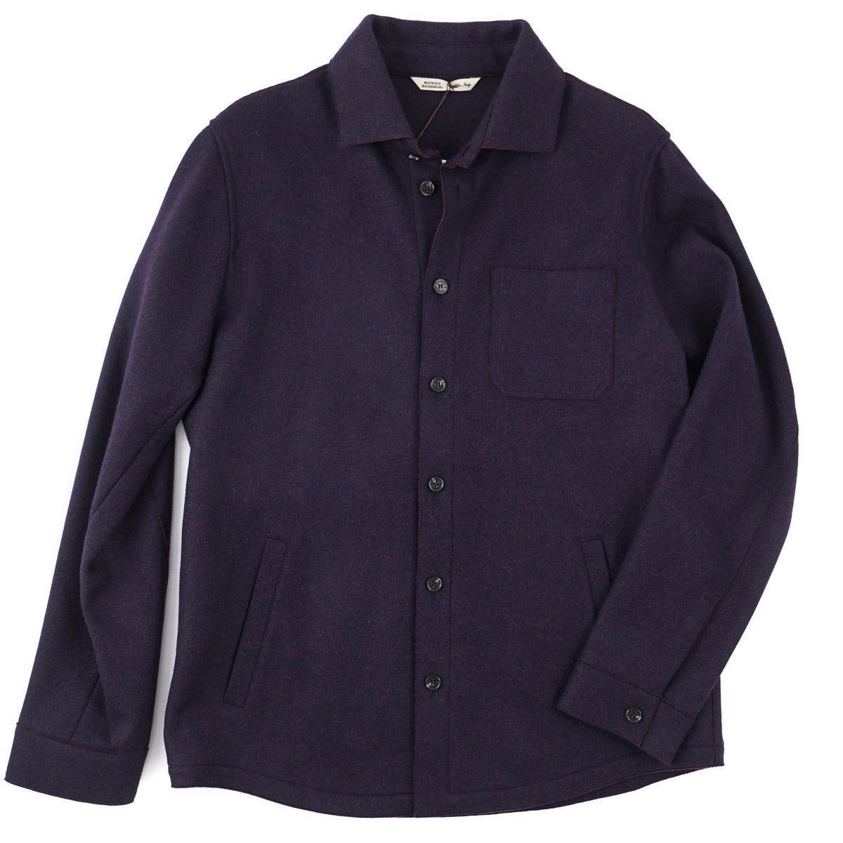 Maurizio Baldassari Flannel Wool Overshirt - Top Shelf Apparel