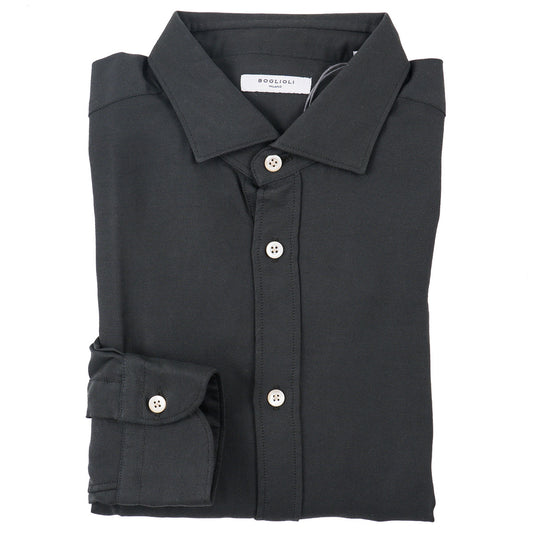 Boglioli Knit Jersey Wool Shirt