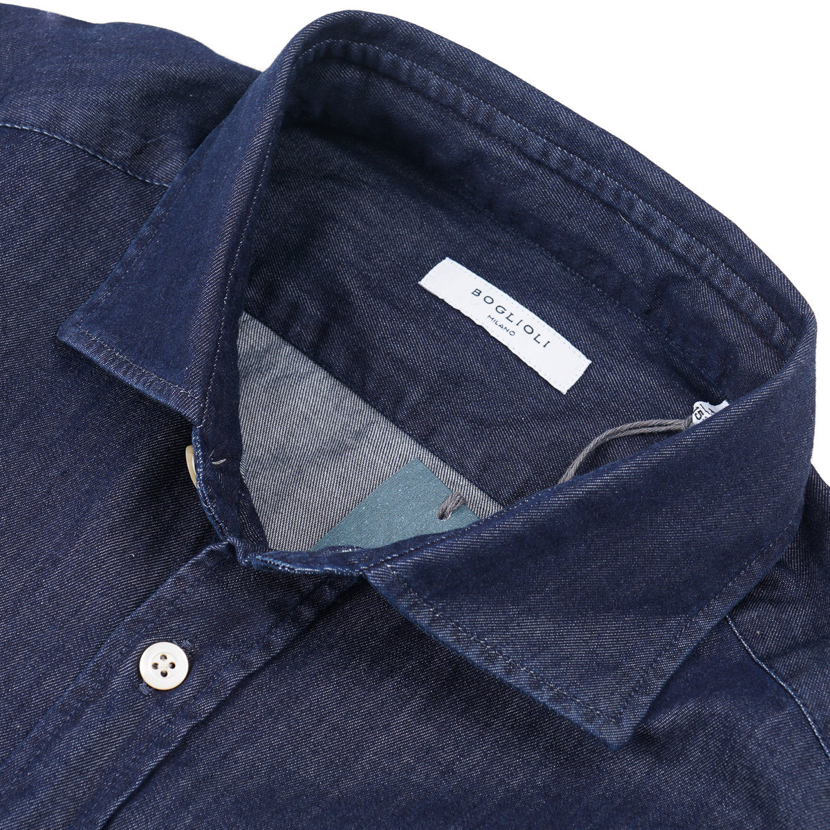 Boglioli Chambray Denim Cotton Shirt - Top Shelf Apparel