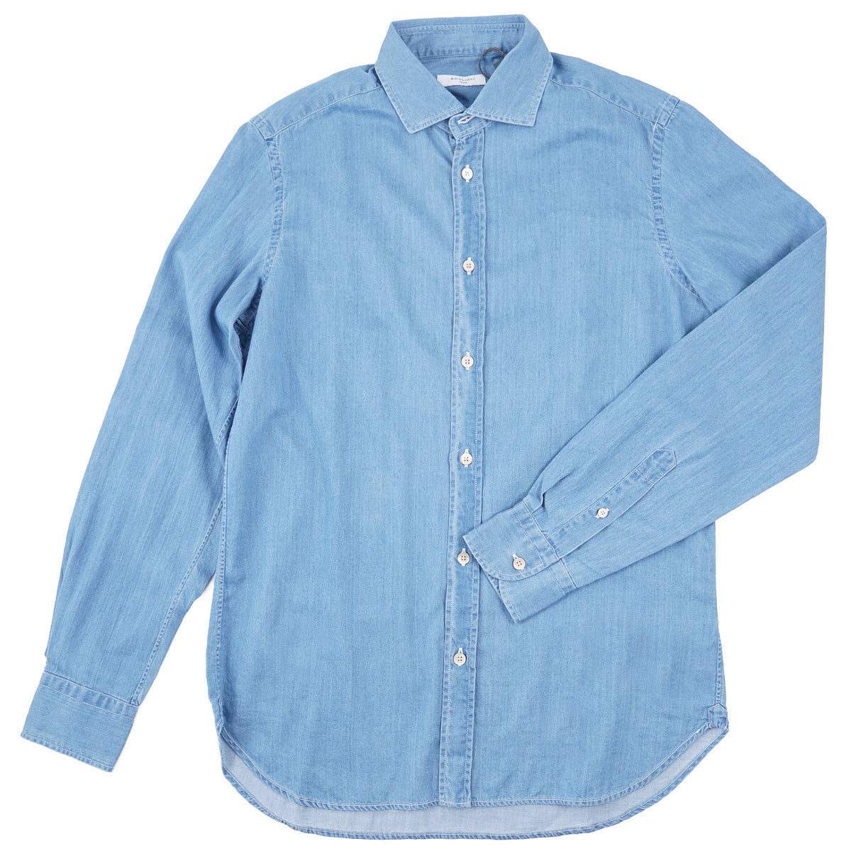 Boglioli Slim-Fit Denim Cotton Shirt - Top Shelf Apparel