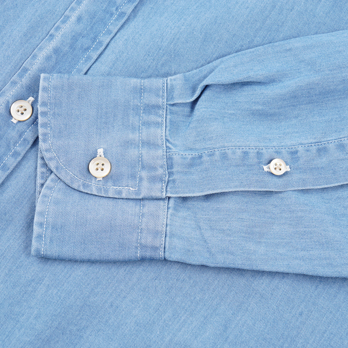 Boglioli Slim-Fit Denim Cotton Shirt - Top Shelf Apparel