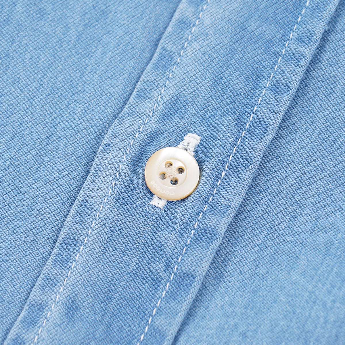 Boglioli Slim-Fit Denim Cotton Shirt - Top Shelf Apparel
