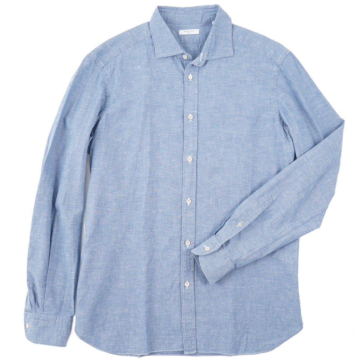 Boglioli Extra-Slim Chambray Cotton Shirt