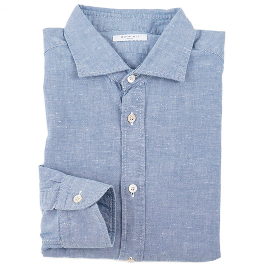 Boglioli Extra-Slim Chambray Cotton Shirt