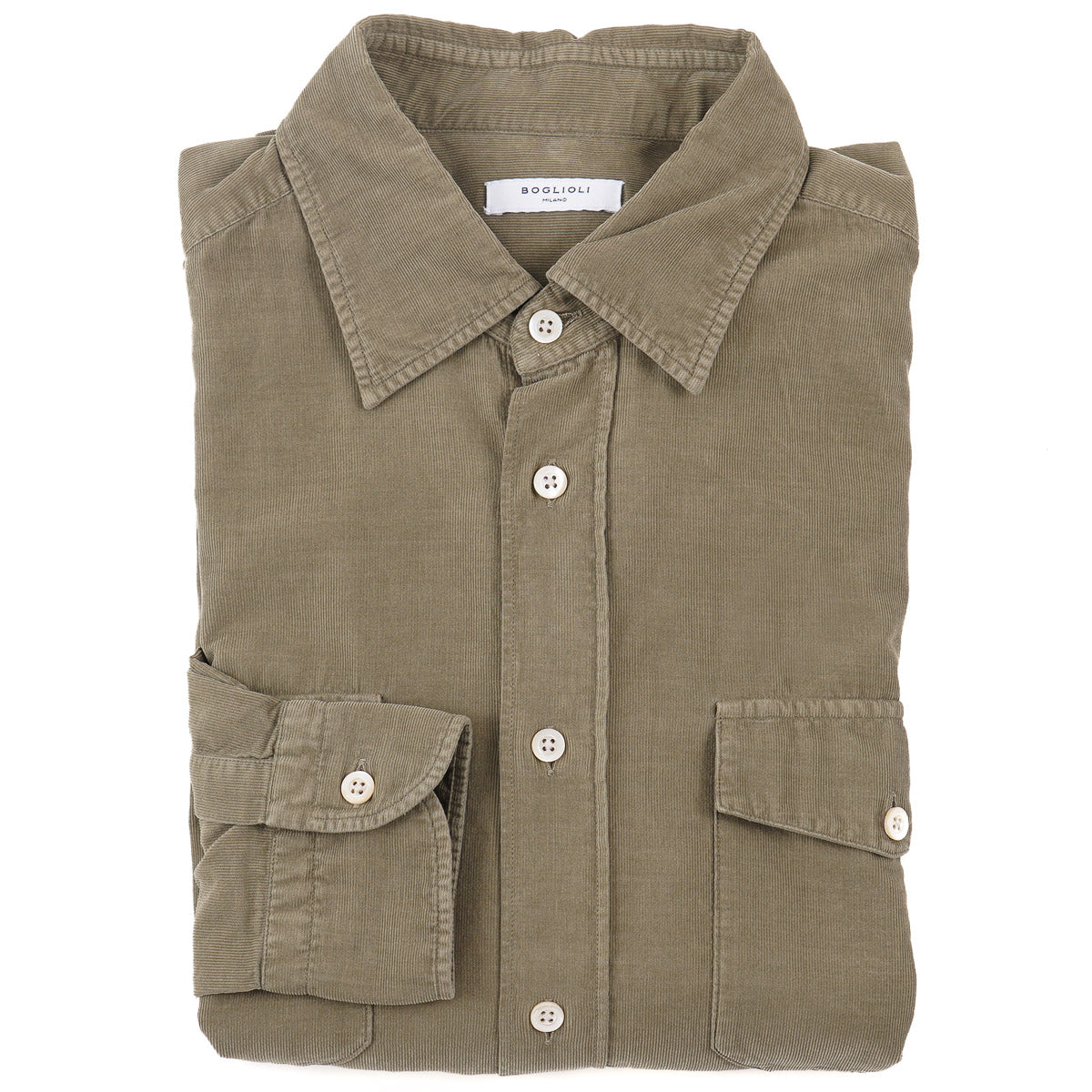 Boglioli Corduroy Cotton Sport Shirt