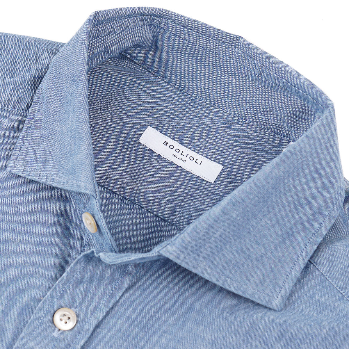 Boglioli Extra-Slim Chambray Cotton Shirt - Top Shelf Apparel