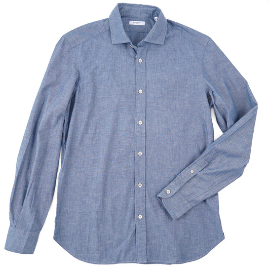 Boglioli Extra-Slim Chambray Cotton Shirt