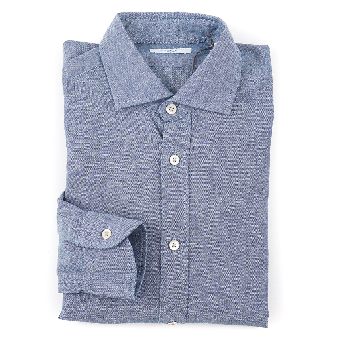 Boglioli Extra-Slim Chambray Cotton Shirt