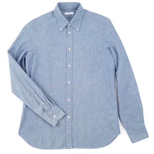Boglioli Slim-Fit Chambray Cotton Shirt