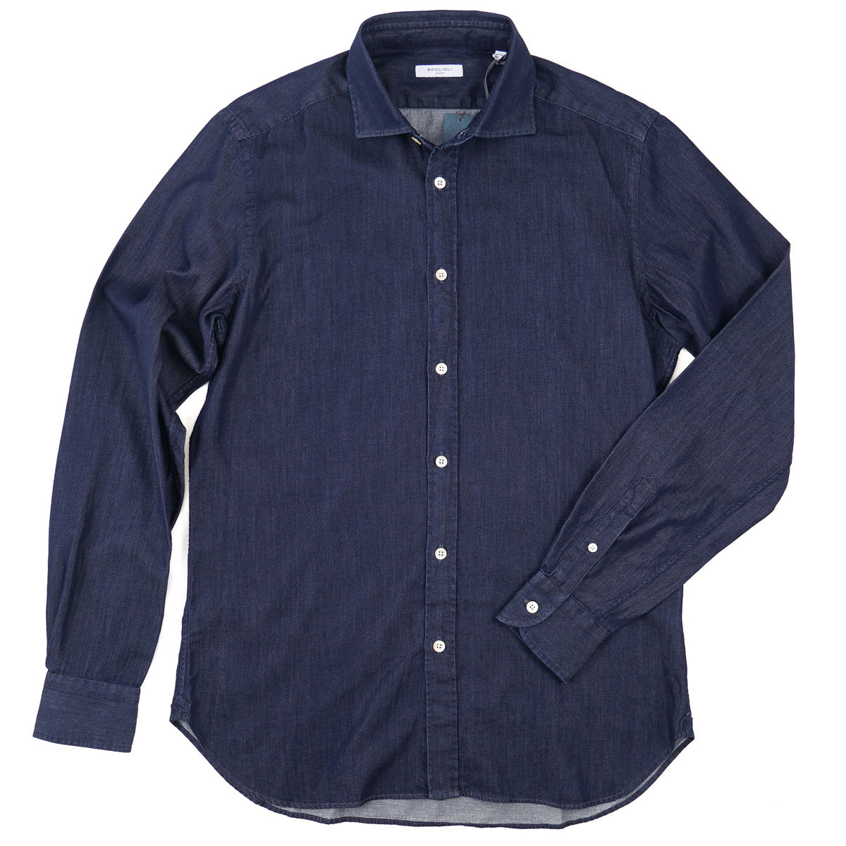 Boglioli Chambray Denim Cotton Shirt - Top Shelf Apparel