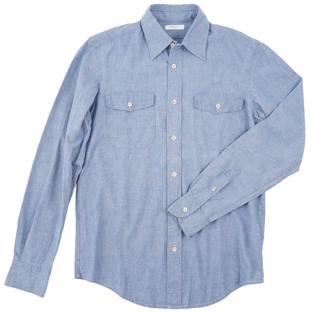 Boglioli Slim-Fit Chambray Cotton Shirt