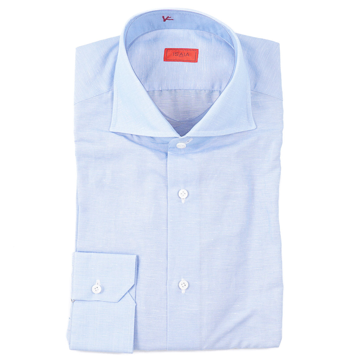 Isaia 'Mix' Cotton and Linen Shirt