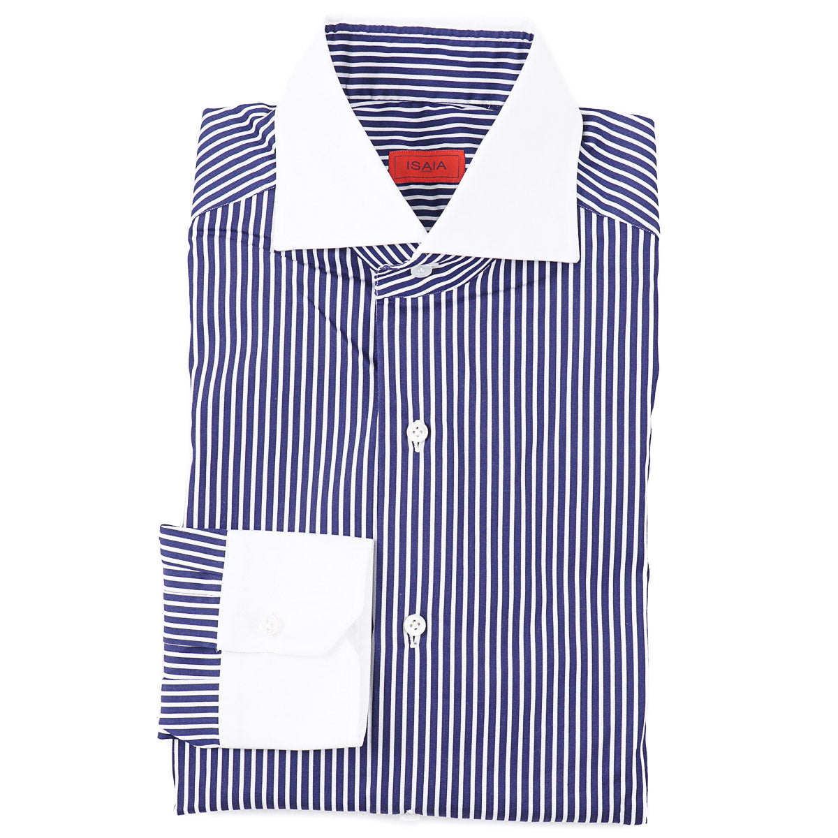 Isaia 'Mix' Tailored-Fit Cotton Shirt