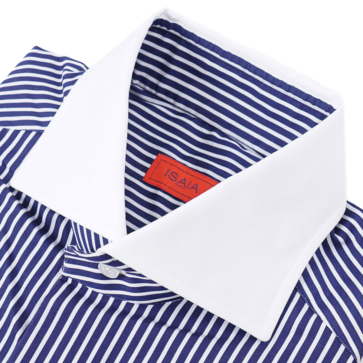 Isaia 'Mix' Tailored-Fit Cotton Shirt