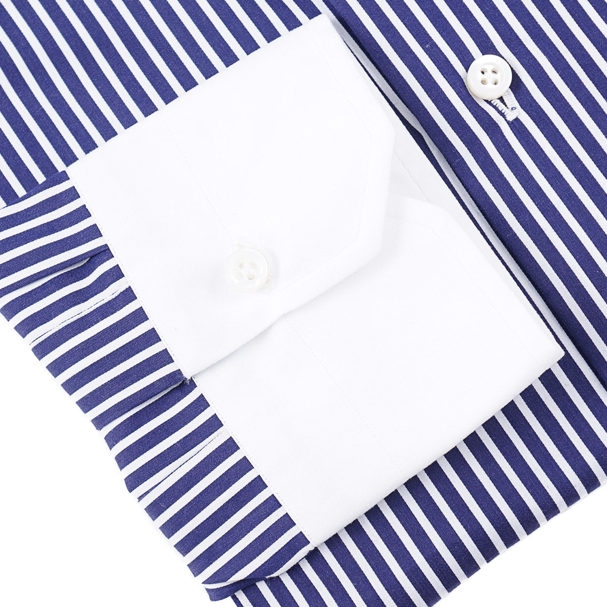 Isaia 'Mix' Tailored-Fit Cotton Shirt
