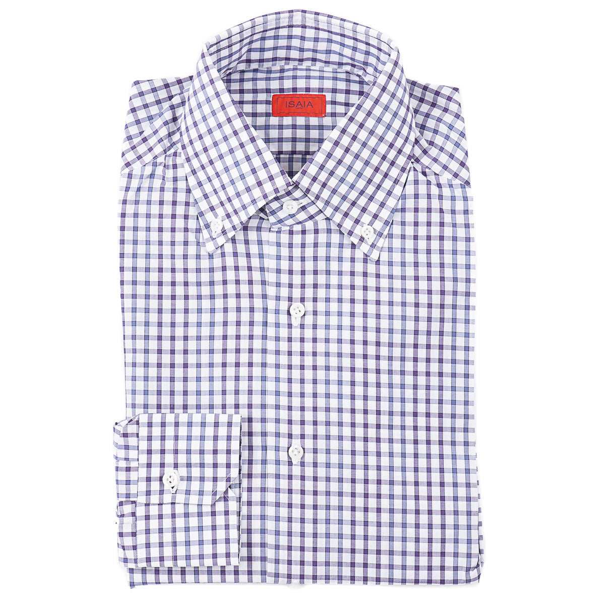 Isaia 'Mix' Tailored-Fit Cotton Shirt