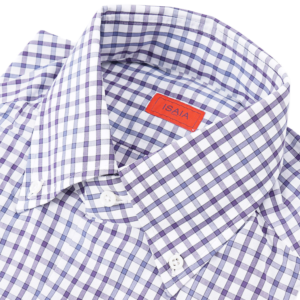 Isaia 'Mix' Tailored-Fit Cotton Shirt