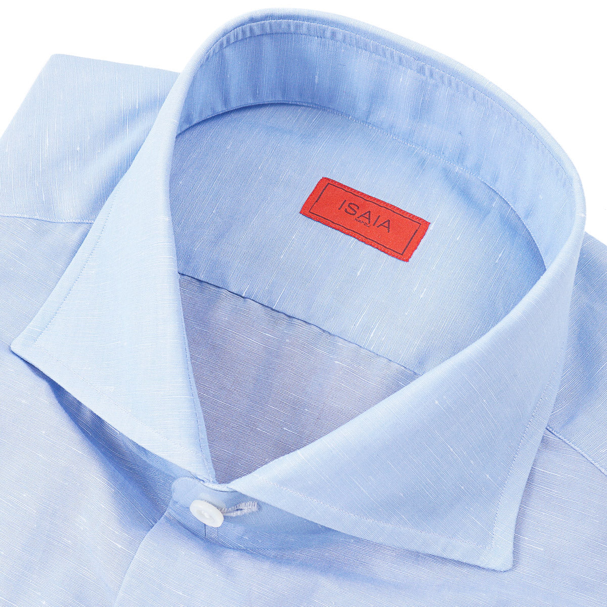 Isaia 'Mix' Cotton and Linen Shirt
