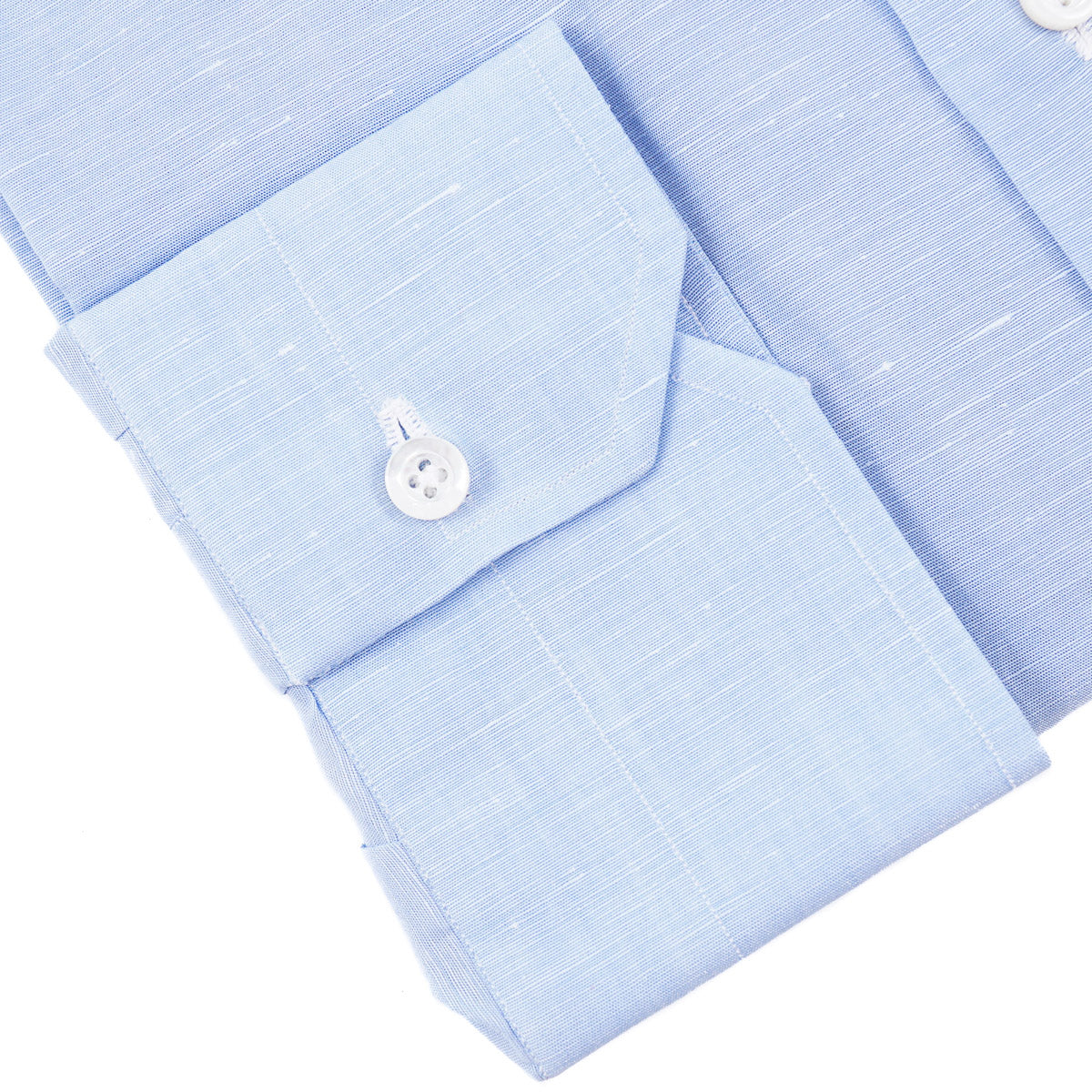 Isaia 'Mix' Cotton and Linen Shirt