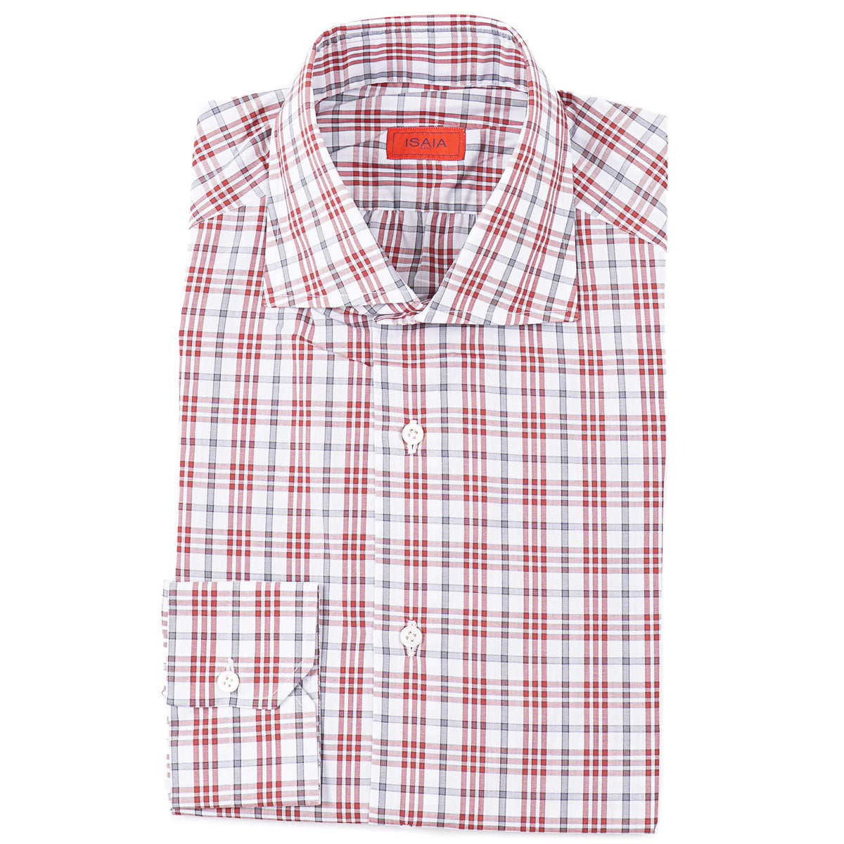 Isaia 'Mix' Tailored-Fit Cotton Shirt