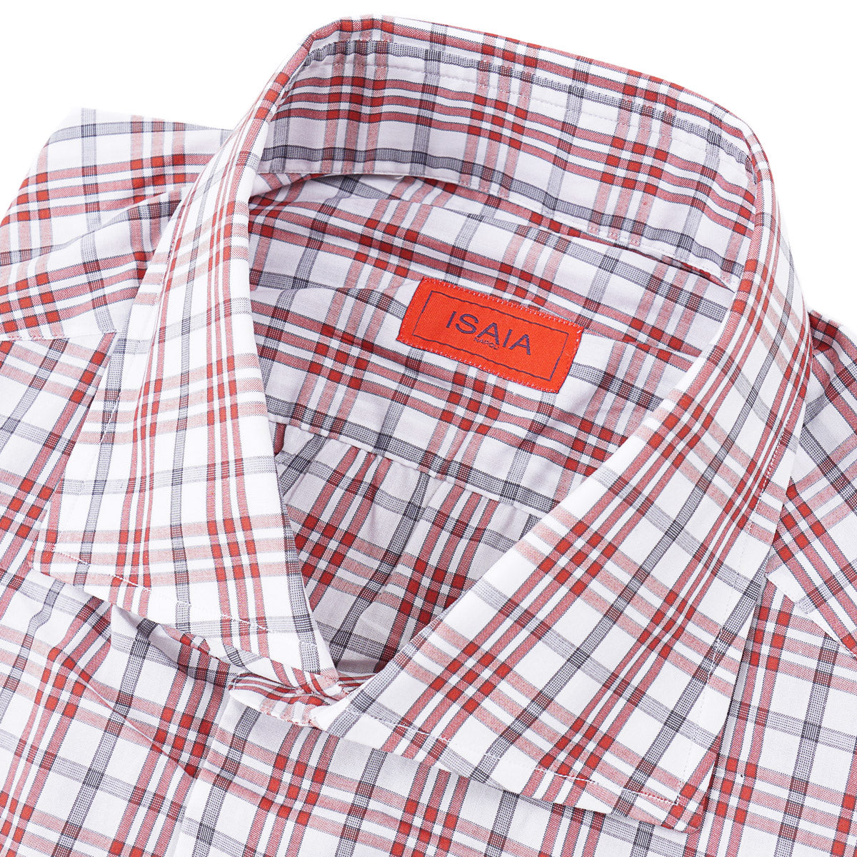 Isaia 'Mix' Tailored-Fit Cotton Shirt