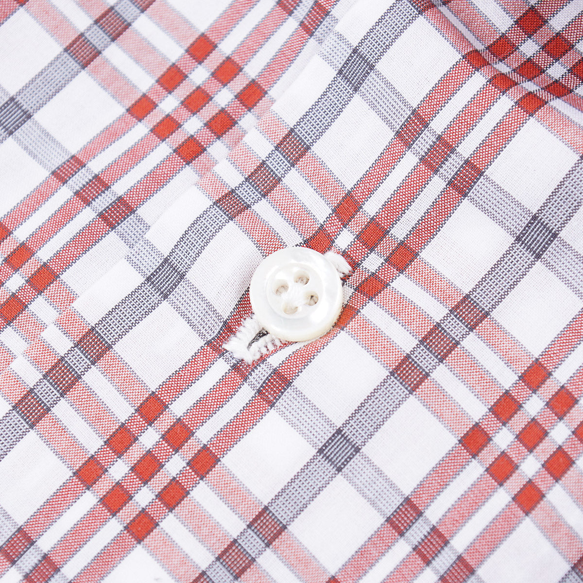 Isaia 'Mix' Tailored-Fit Cotton Shirt