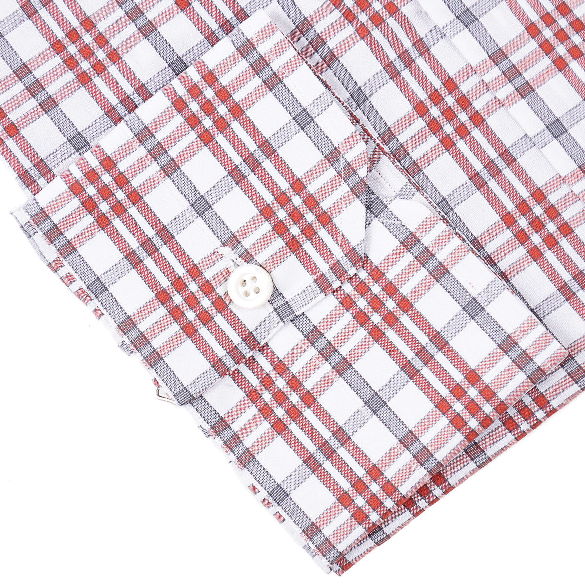 Isaia 'Mix' Tailored-Fit Cotton Shirt