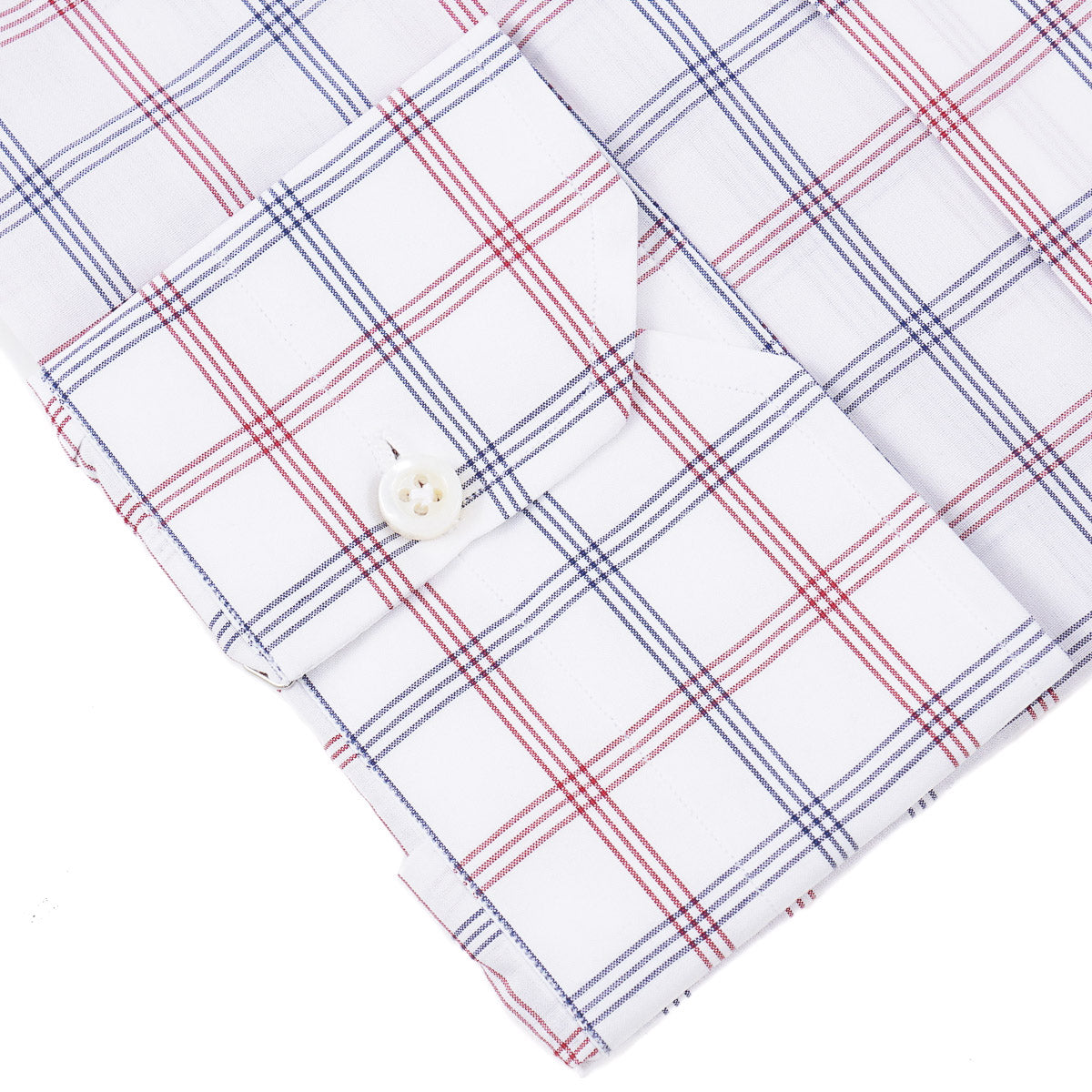 Isaia 'Mix' Tailored-Fit Cotton Shirt
