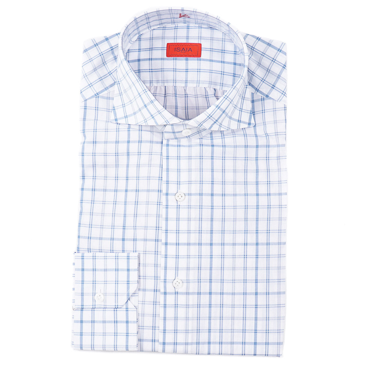Isaia 'Mix' Tailored-Fit Cotton Shirt