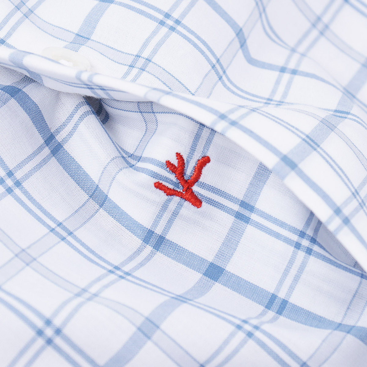 Isaia 'Mix' Tailored-Fit Cotton Shirt