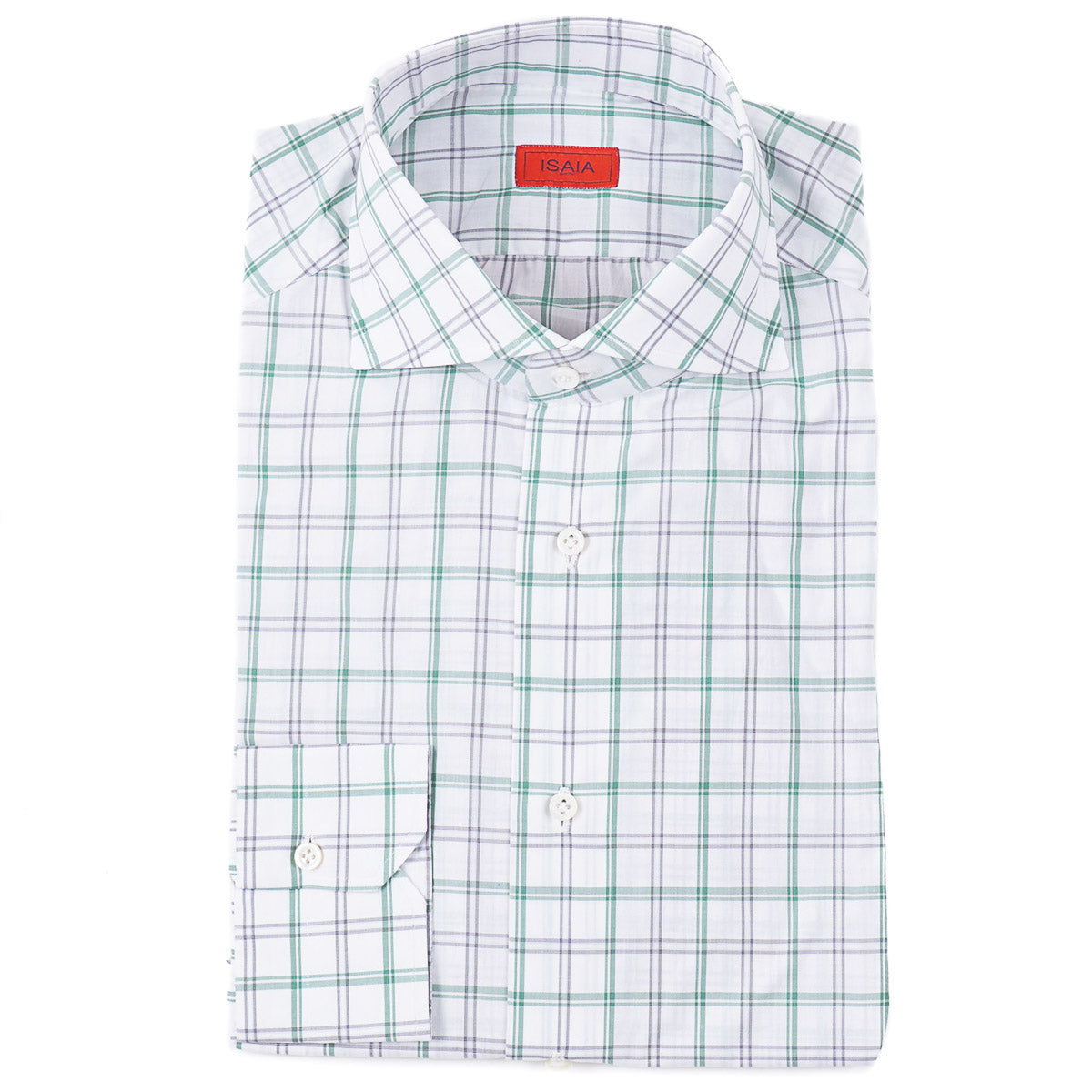 Isaia 'Mix' Tailored-Fit Cotton Shirt