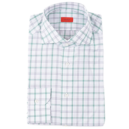 Isaia 'Mix' Tailored-Fit Cotton Shirt - Top Shelf Apparel