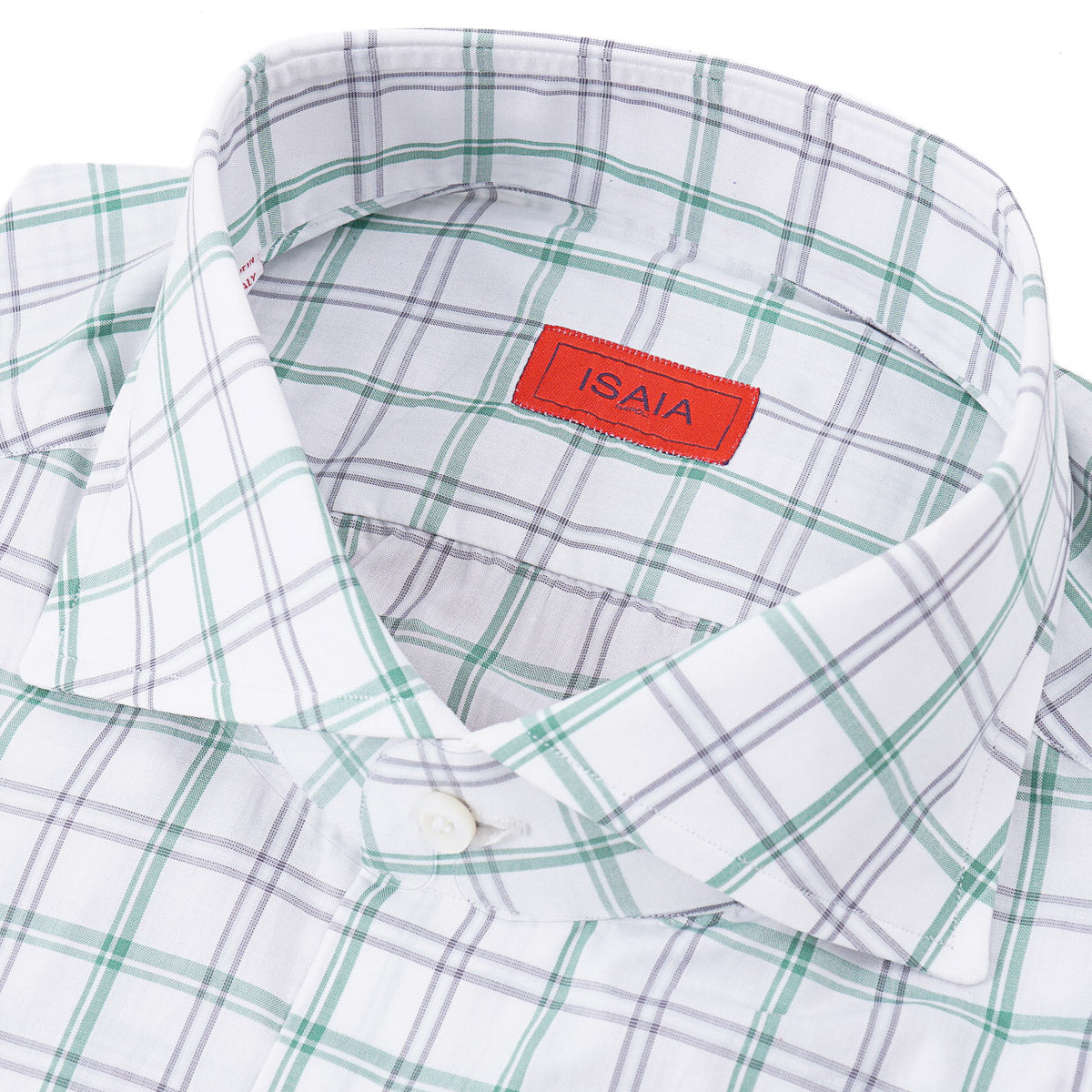 Isaia 'Mix' Tailored-Fit Cotton Shirt