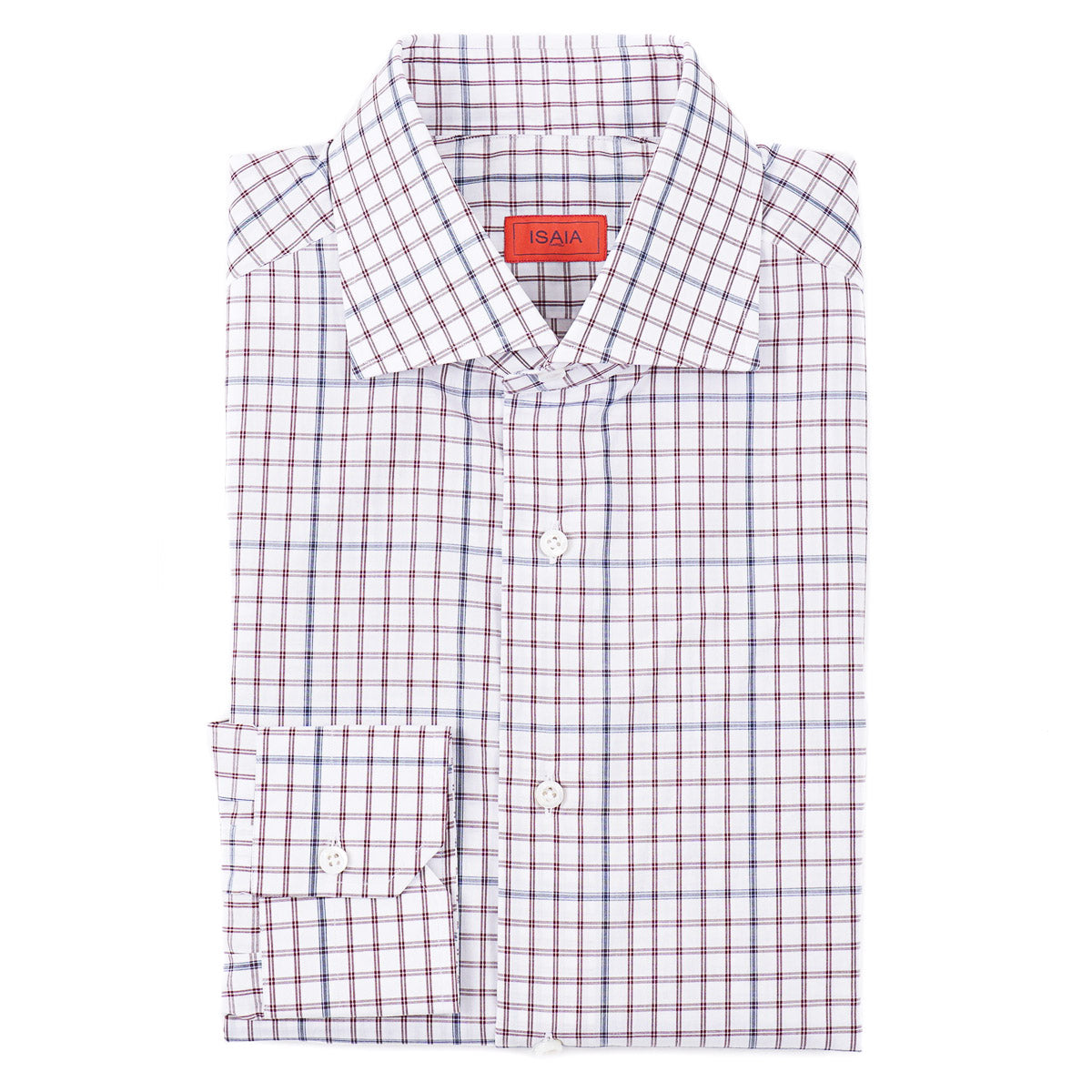Isaia 'Mix' Tailored-Fit Cotton Shirt