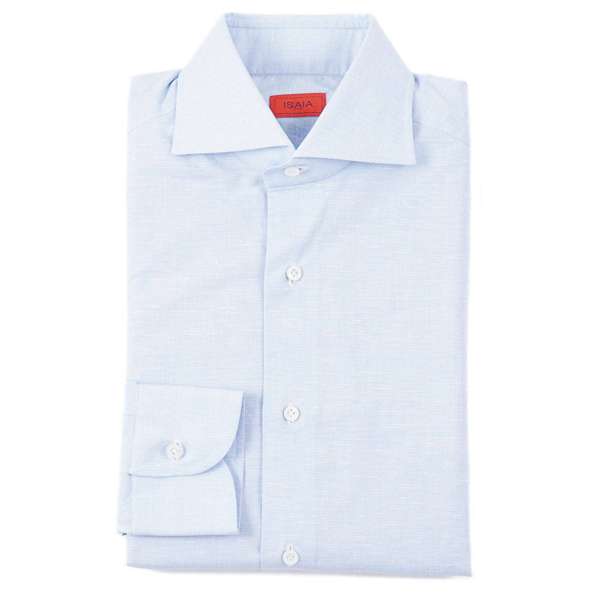 Isaia 'Mix' Cotton and Linen Shirt