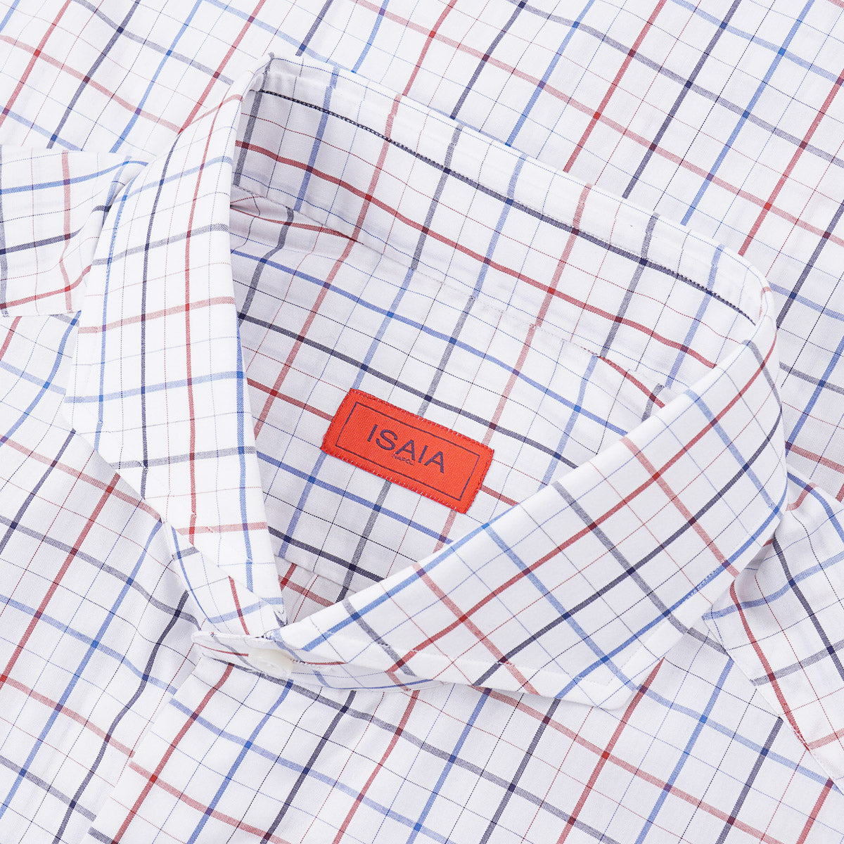 Isaia 'Mix' Tailored-Fit Cotton Shirt