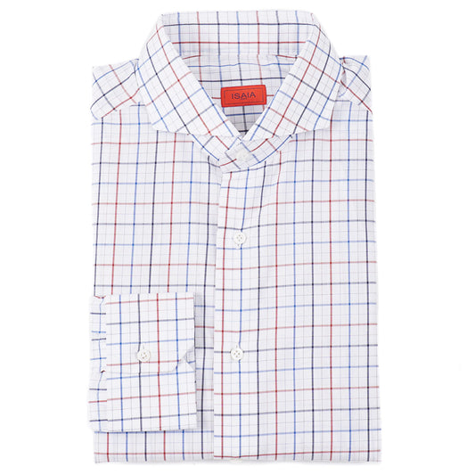 Isaia 'Mix' Tailored-Fit Cotton Shirt - Top Shelf Apparel