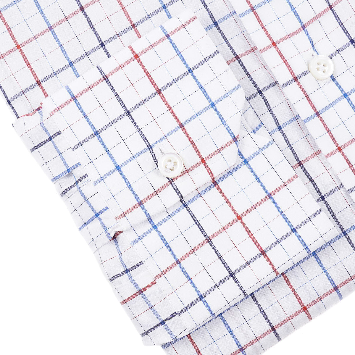 Isaia 'Mix' Tailored-Fit Cotton Shirt