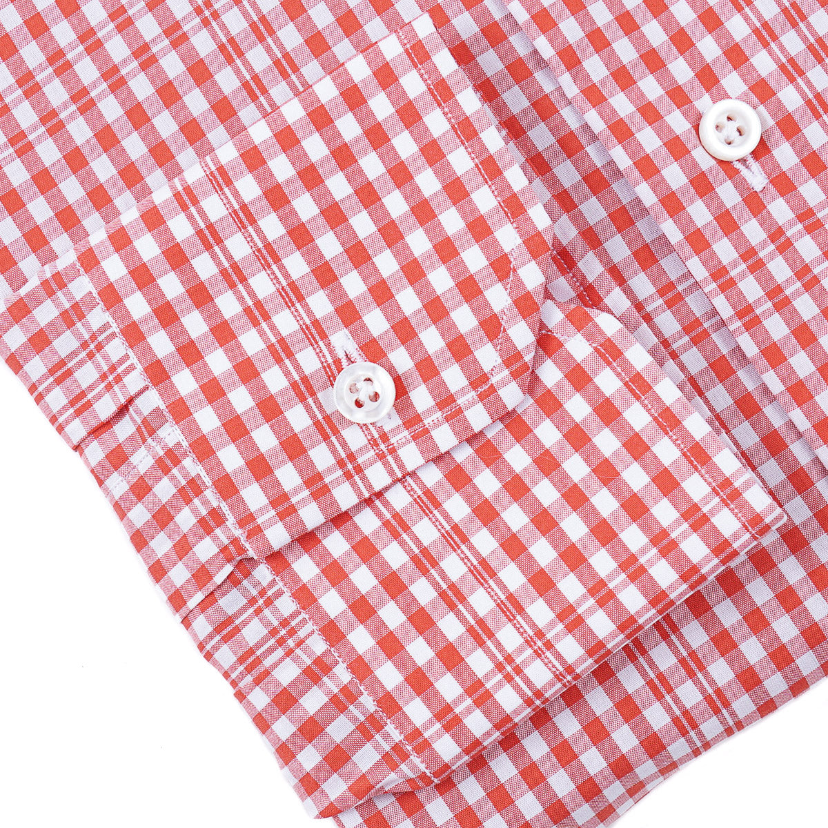 Isaia 'Mix' Tailored-Fit Cotton Shirt