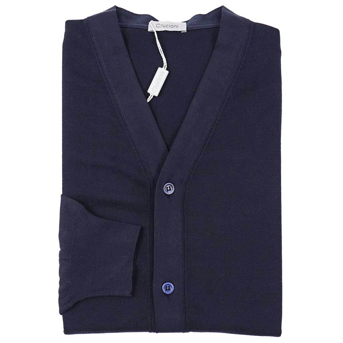 Cruciani Knit Cotton Cardigan Sweater