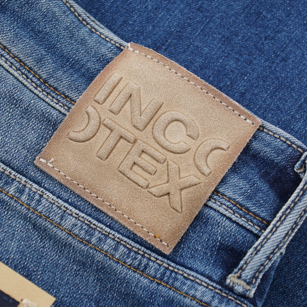 Incotex Slim-Fit Medium Blue Denim Jeans - Top Shelf Apparel