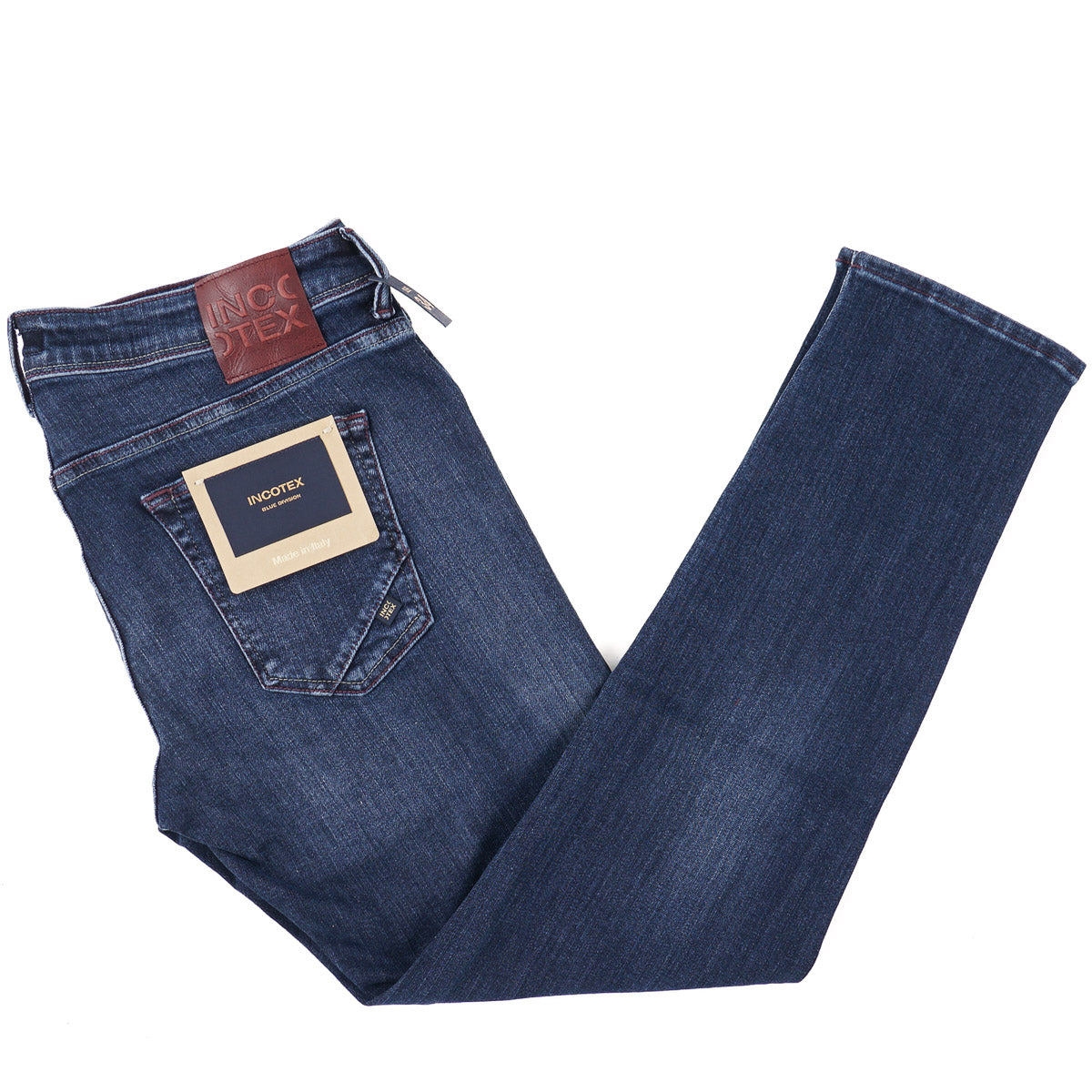 Incotex Slim-Fit Dark Blue Denim Jeans - Top Shelf Apparel