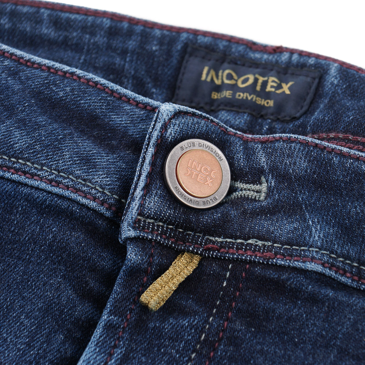 Incotex Slim-Fit Dark Blue Denim Jeans - Top Shelf Apparel