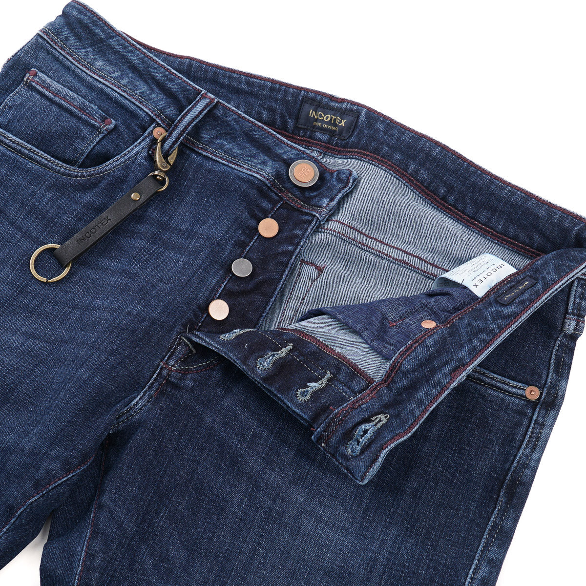 Incotex Slim-Fit Dark Blue Denim Jeans - Top Shelf Apparel