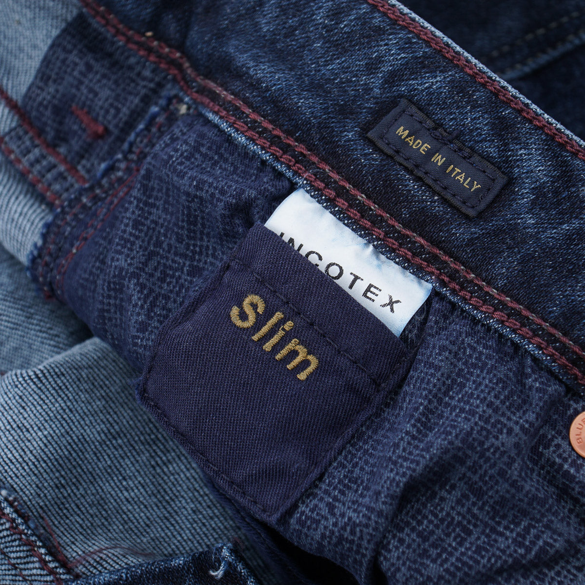 Incotex Slim-Fit Dark Blue Denim Jeans - Top Shelf Apparel